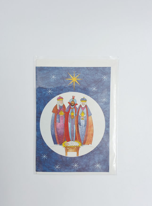 Wenskaart drie koningen ster (F12916)