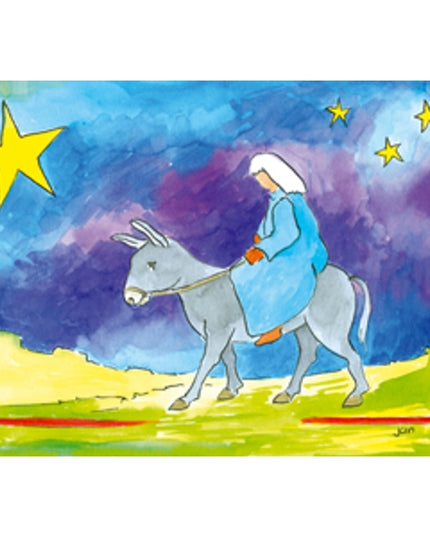 greeting card Maria donkey