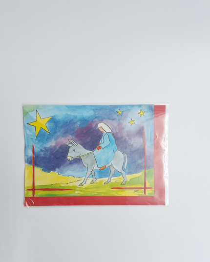 greeting card Maria donkey