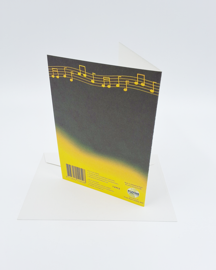 Greeting card Christmas bell green
