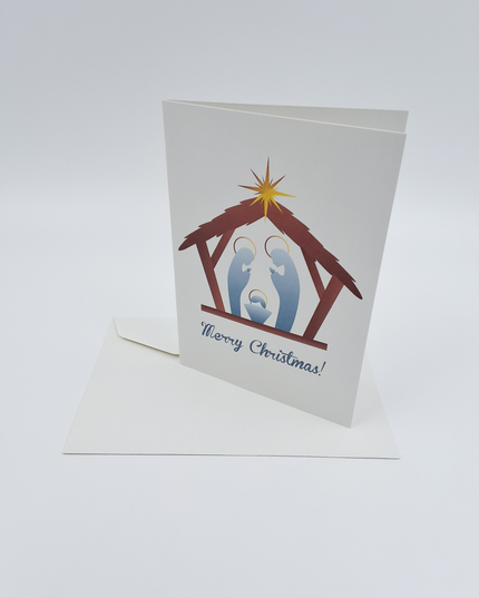 Greeting card Joseph Mary "Merry Christmas"