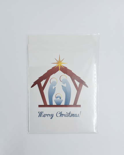 Greeting card Joseph Mary "Merry Christmas"