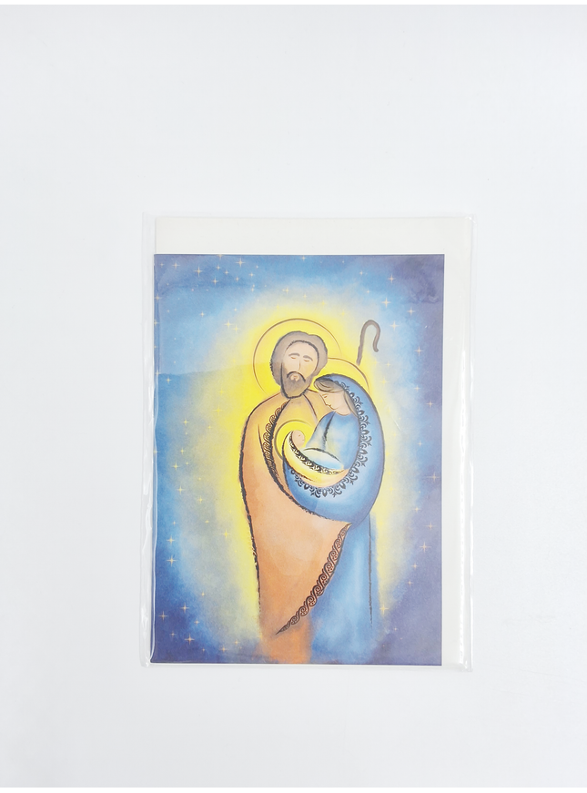 Carte de vœux Jésus, Joseph et Marie