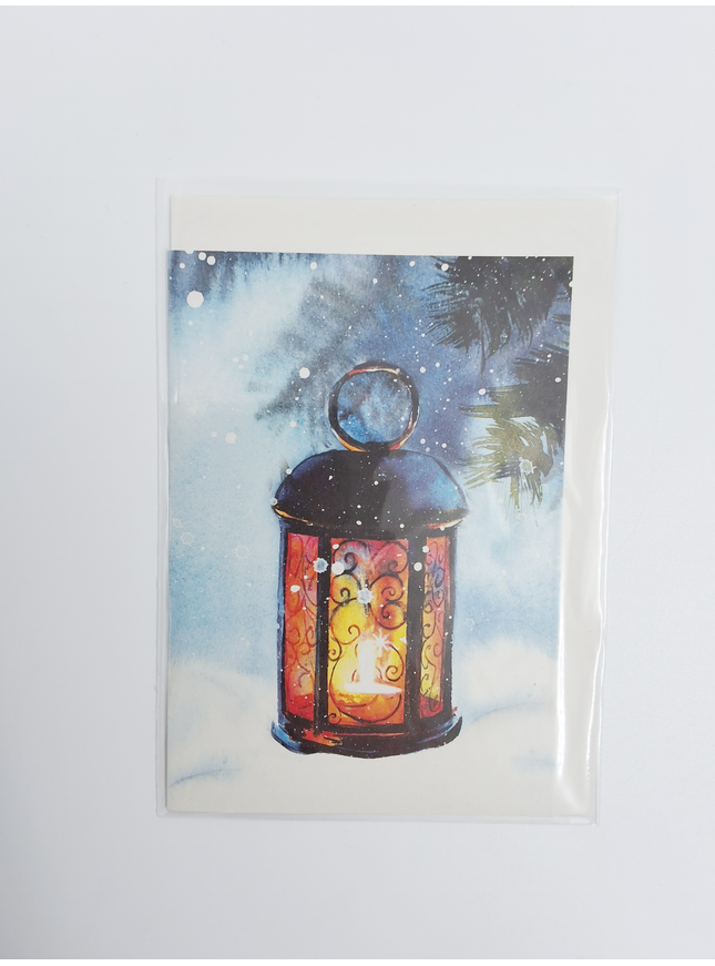 greeting card lantern