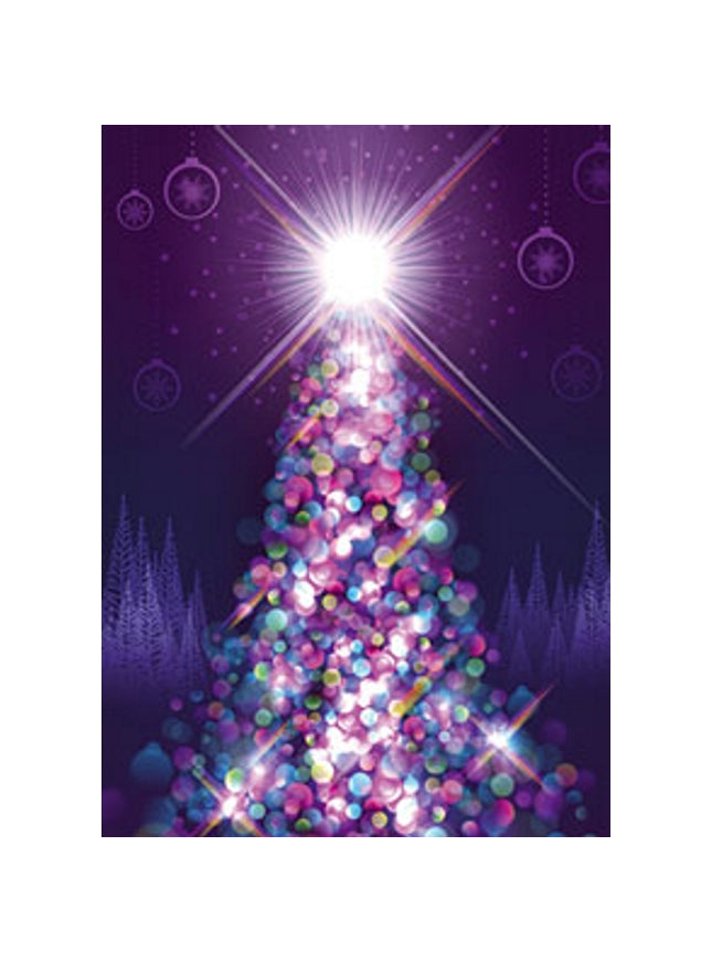 Wenskaart kerstboom licht (F12995)