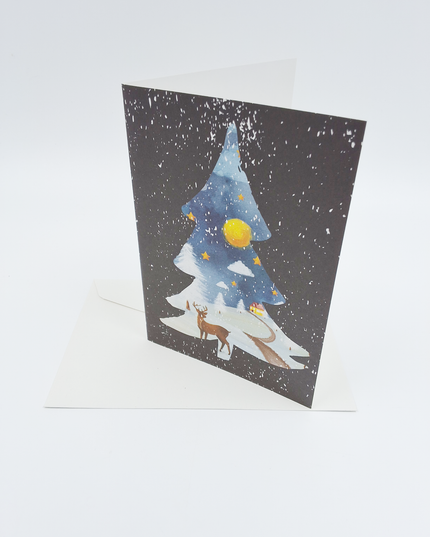 Greeting card deer