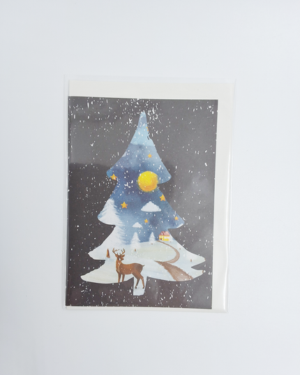 Greeting card deer