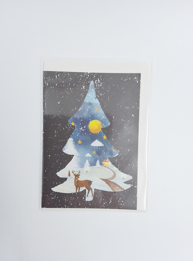 Wenskaart hert (F13012)