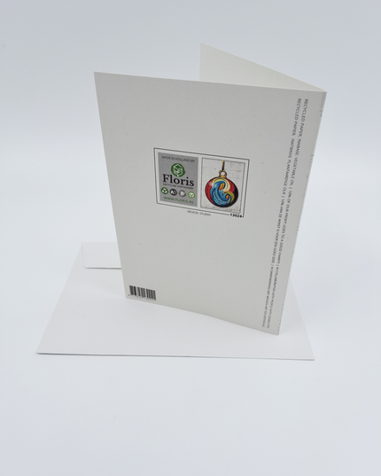 Greeting card Christmas ball Mary Jesus