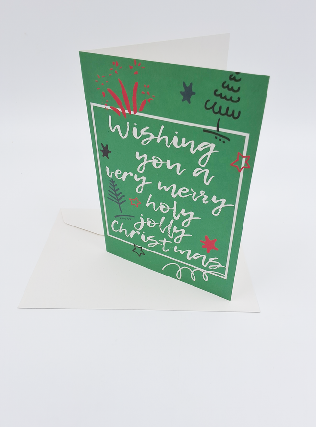 Wenskaart tekst "Wishing you ..." (F13028)