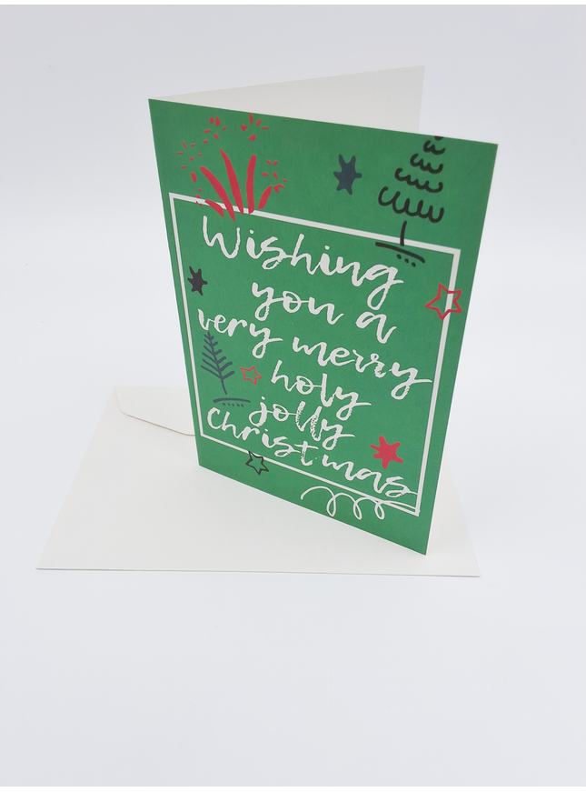 Wenskaart tekst "Wishing you ..." (F13028)