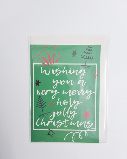 Wenskaart tekst "Wishing you ..." (F13028)