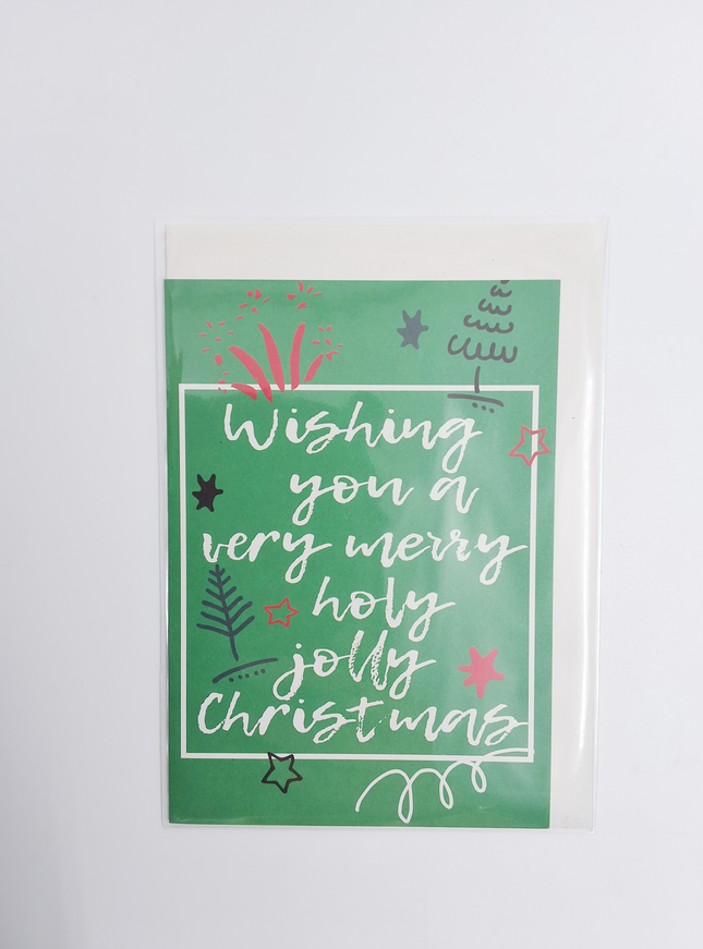 Wenskaart tekst "Wishing you ..." (F13028)