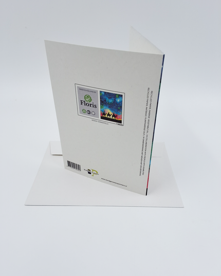 Three Kings greeting card with starry sky