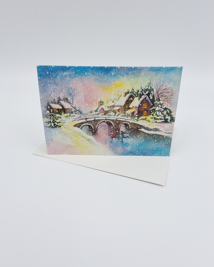 wenskaart winterlandschap (F13038)