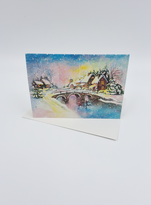wenskaart winterlandschap (F13038)
