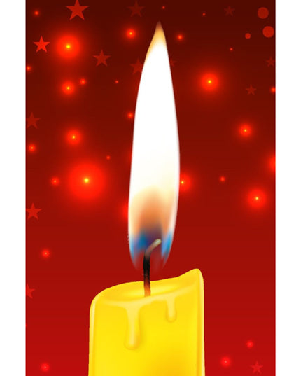 Greeting card candle strength holidays