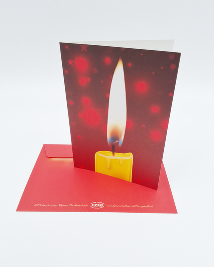 Greeting card candle strength holidays