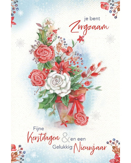 wenskaart bloemen in pot (F13058)