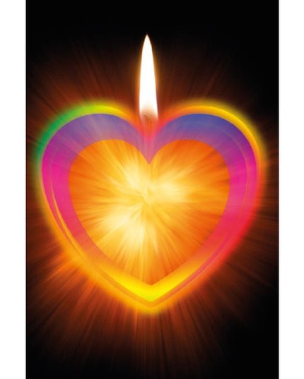 Greeting card candle