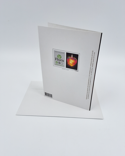 Greeting card candle