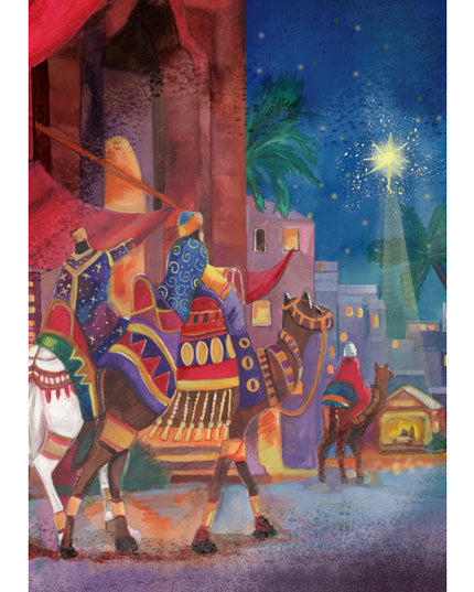 Three Kings in the City greeting card