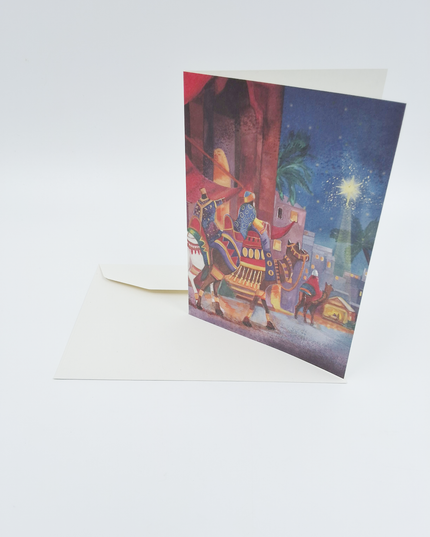 Three Kings in the City greeting card