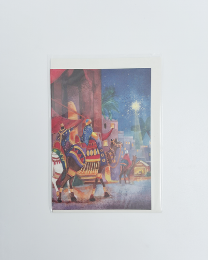 Three Kings in the City greeting card