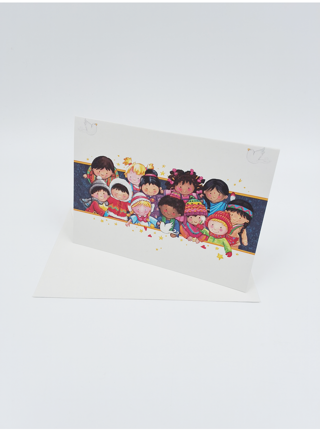 Wenskaart kerstwens kinderen (F13078)