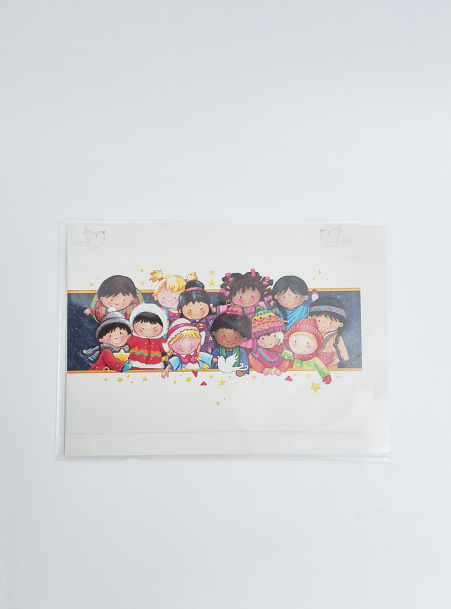 Wenskaart kerstwens kinderen (F13078)