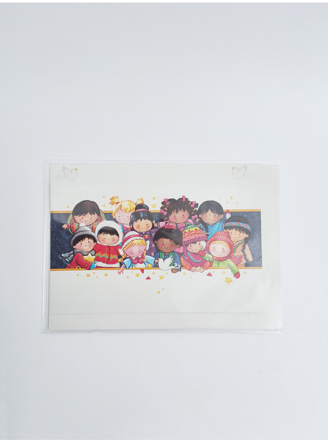 Wenskaart kerstwens kinderen (F13078)