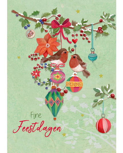 greeting card birds and balls