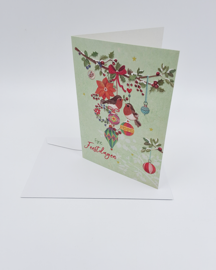 greeting card birds and balls
