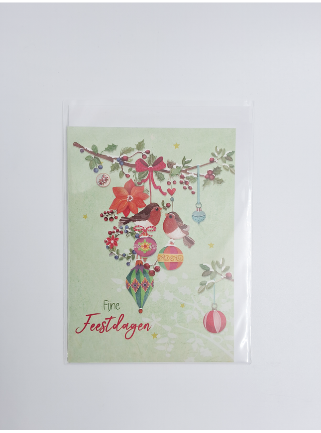 wenskaart vogels en ballen (F13079)