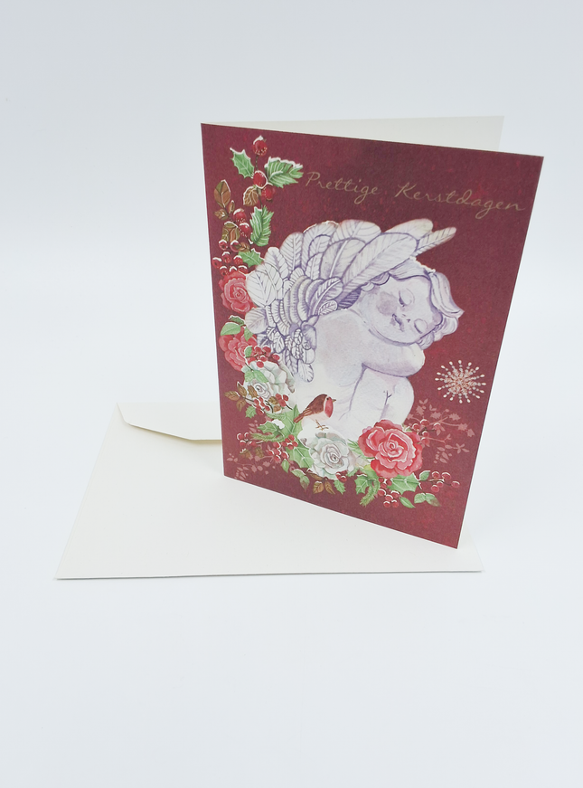 Wenskaart dieren, prettige feestdagen (F13099)
