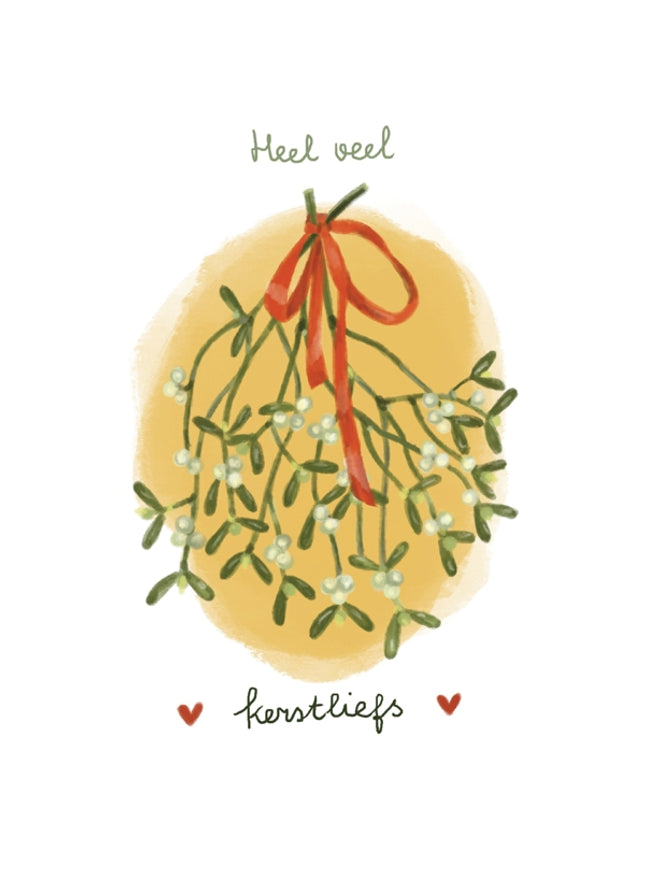 Wenskaart heel veel kerstliefs (F13105)
