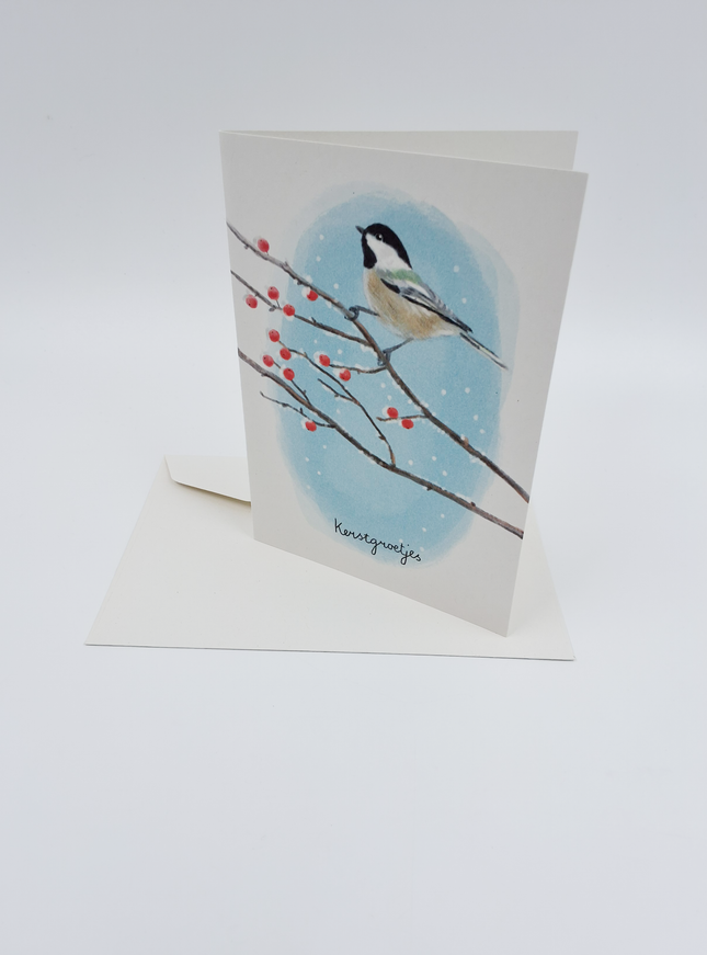 Wenskaart kerstgroetjes (F13106)