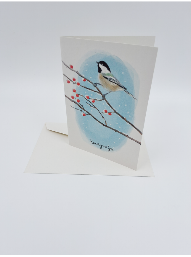 Wenskaart kerstgroetjes (F13106)