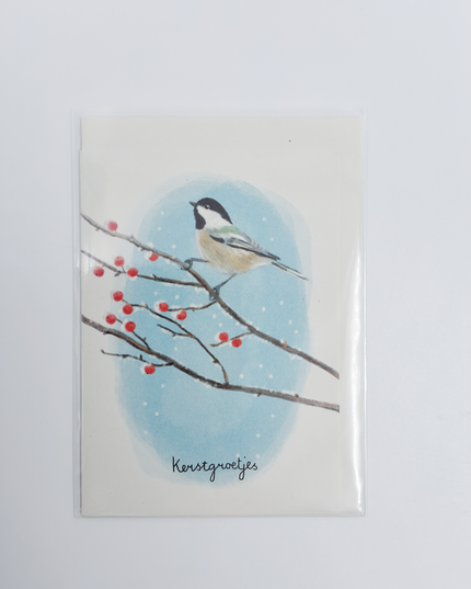 Wenskaart kerstgroetjes (F13106)