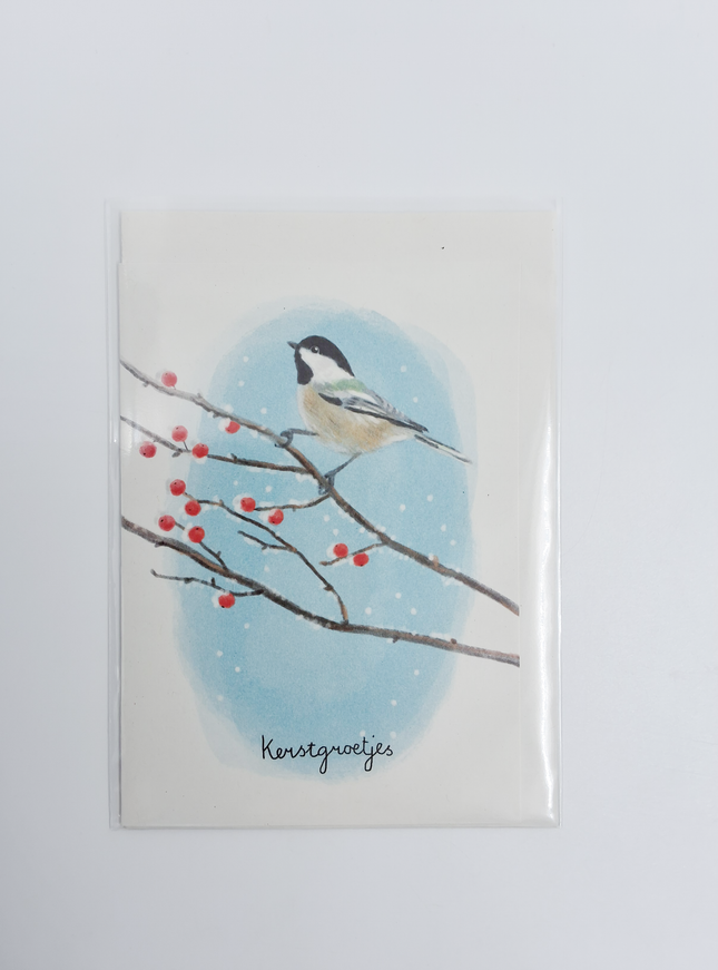 Wenskaart kerstgroetjes (F13106)