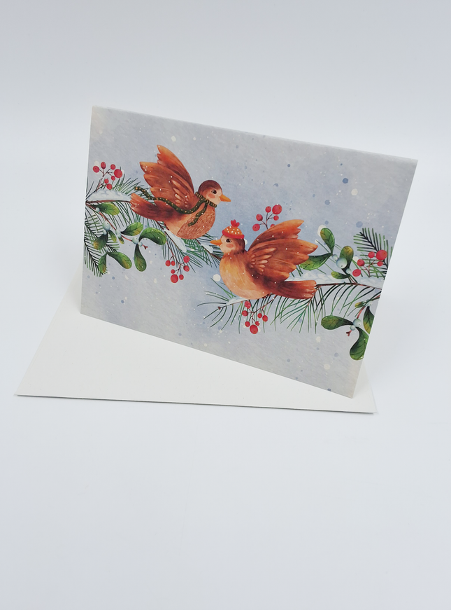 wenskaart vogeltjes (F13114)