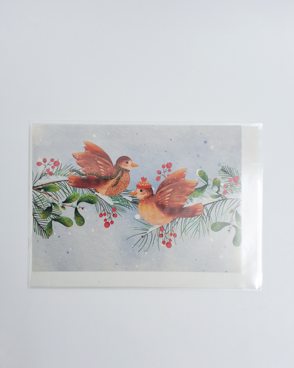 wenskaart vogeltjes (F13114)