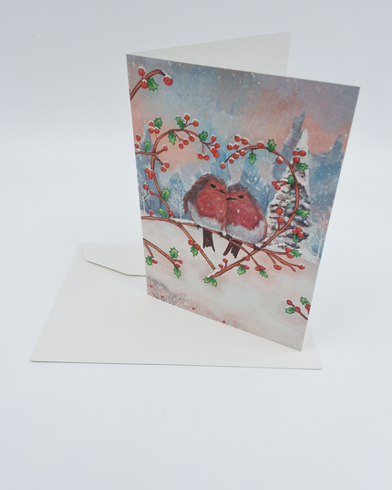 Wenskaart duo vogeltjes (F13115)