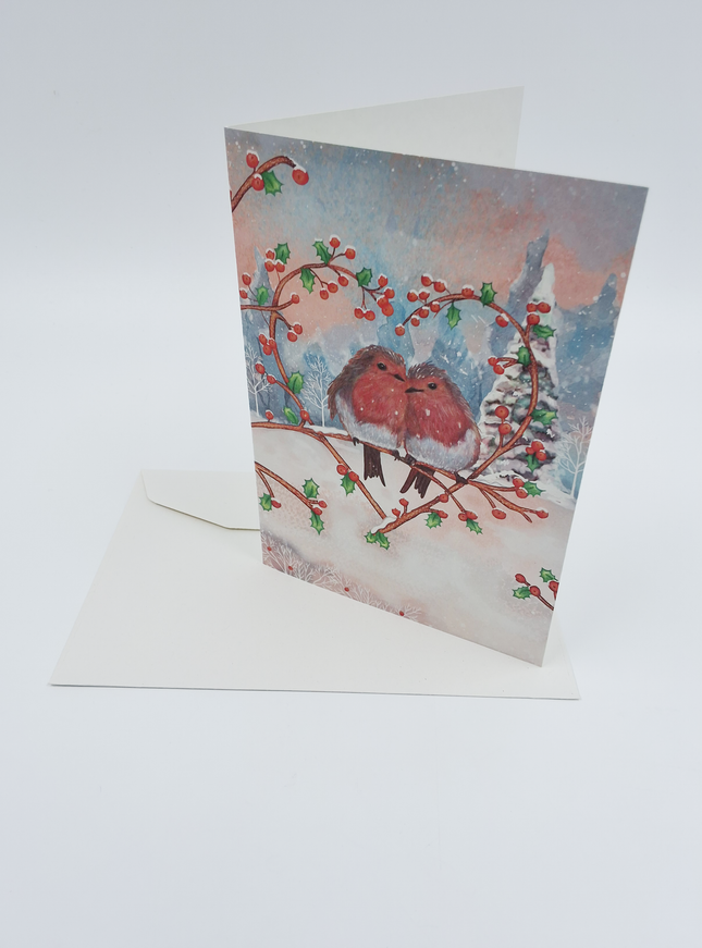 Wenskaart duo vogeltjes (F13115)