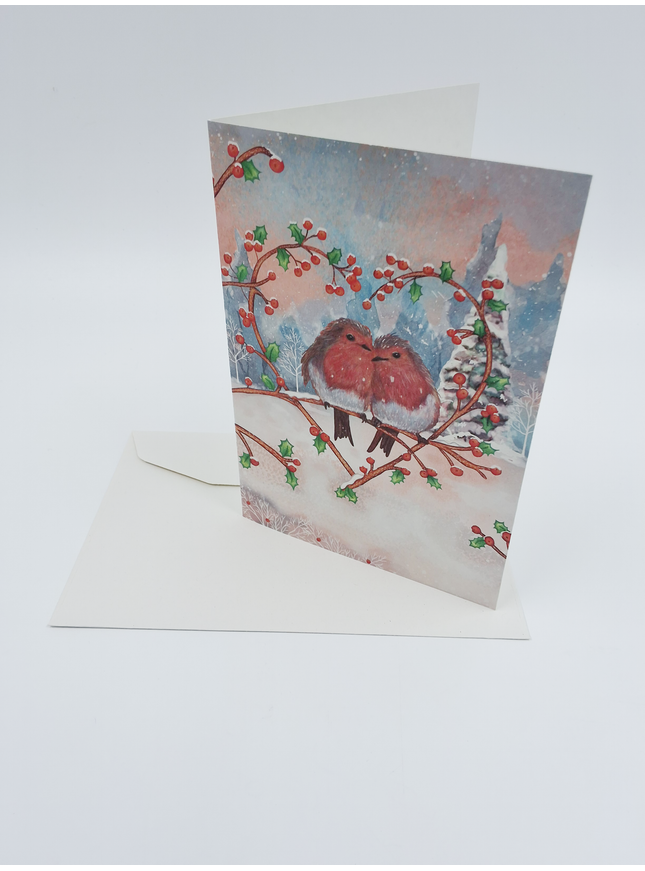 Wenskaart duo vogeltjes (F13115)
