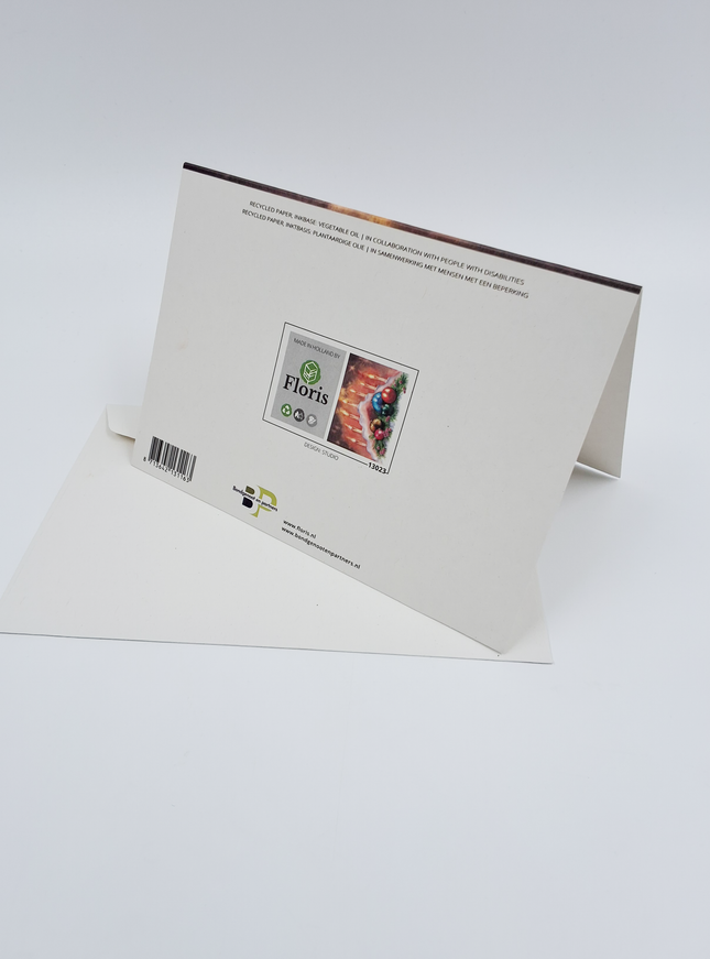 Wenskaart kaars trap (F13123)