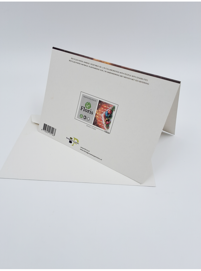 Wenskaart kaars trap (F13123)