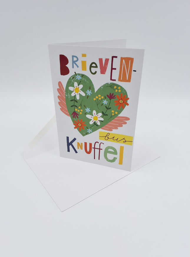 Wenskaart brievenbus knuffel (F15001)