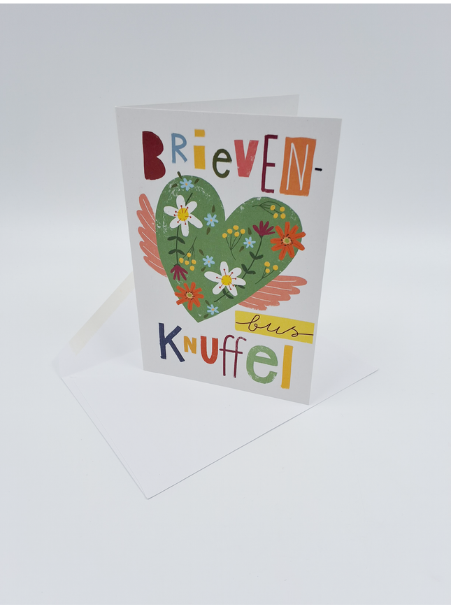Wenskaart brievenbus knuffel (F15001)