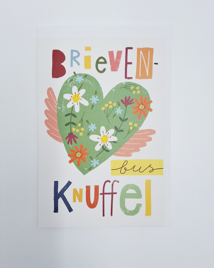 Wenskaart brievenbus knuffel (F15001)
